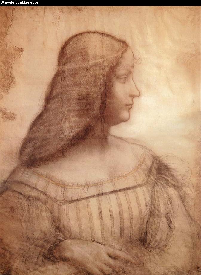 LEONARDO da Vinci Portrat of Isabella d-Este